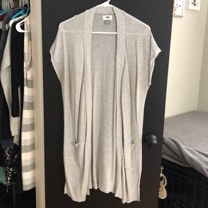 Long Grey Lightweight Sweater